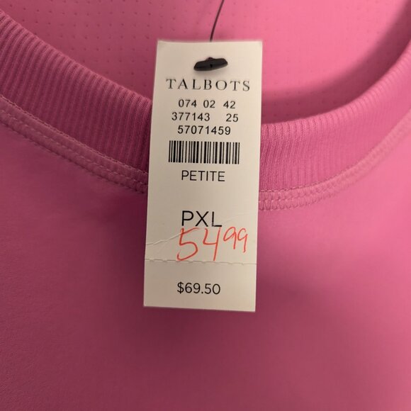 Pink, Light Weight Women's Stretch Tank, Petite XL - Picture 3 of 6